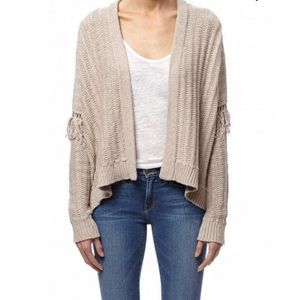 360 Sweater Brett Almond Open Cardigan